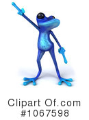 Blue Springer Frog Clipart #1067598 by Julos