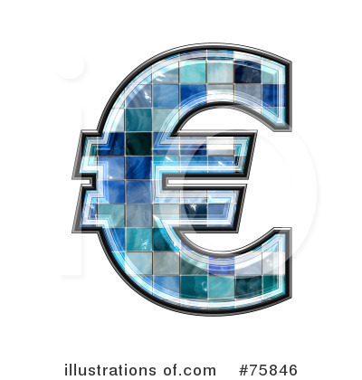 Royalty-Free (RF) Blue Tile Symbol Clipart Illustration by chrisroll - Stock Sample #75846