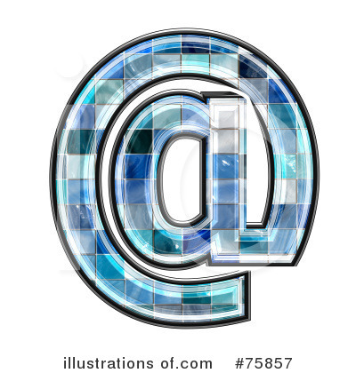 Royalty-Free (RF) Blue Tile Symbol Clipart Illustration by chrisroll - Stock Sample #75857