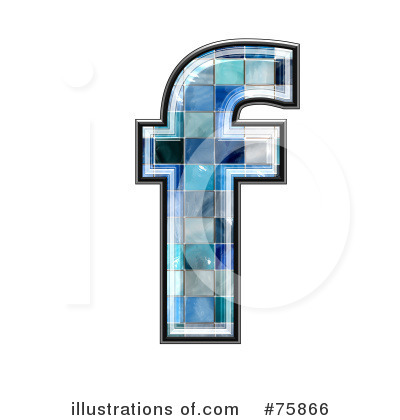 Royalty-Free (RF) Blue Tile Symbol Clipart Illustration by chrisroll - Stock Sample #75866