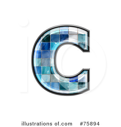 Royalty-Free (RF) Blue Tile Symbol Clipart Illustration by chrisroll - Stock Sample #75894