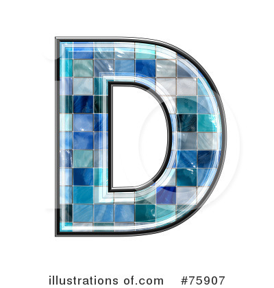 Royalty-Free (RF) Blue Tile Symbol Clipart Illustration by chrisroll - Stock Sample #75907