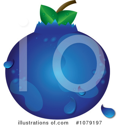 Royalty-Free (RF) Blueberry Clipart Illustration by Pams Clipart - Stock Sample #1079197