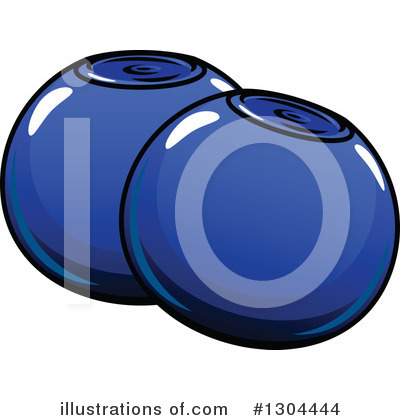 Royalty-Free (RF) Blueberry Clipart Illustration by Vector Tradition SM - Stock Sample #1304444