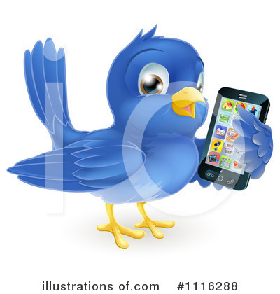 Blue Bird Clipart #1116288 by AtStockIllustration