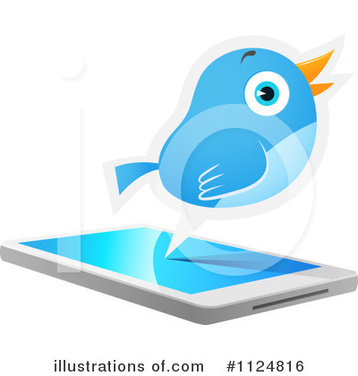 Royalty-Free (RF) Bluebird Clipart Illustration by Qiun - Stock Sample #1124816