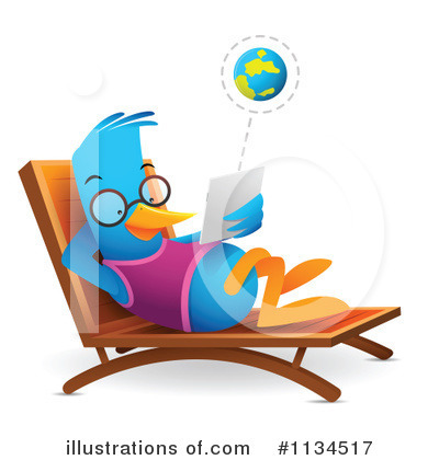 Royalty-Free (RF) Bluebird Clipart Illustration by Qiun - Stock Sample #1134517