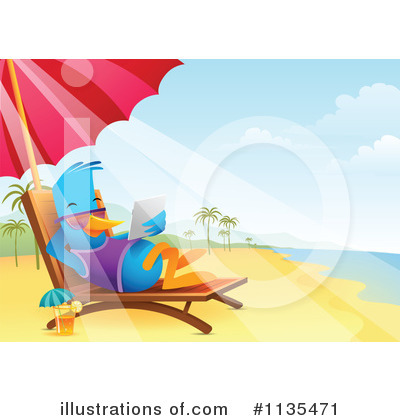 Royalty-Free (RF) Bluebird Clipart Illustration by Qiun - Stock Sample #1135471