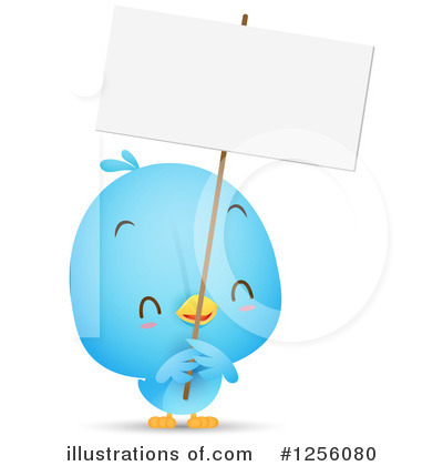 Royalty-Free (RF) Bluebird Clipart Illustration by Qiun - Stock Sample #1256080