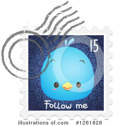 Blue Bird Clipart #1261828 by Qiun