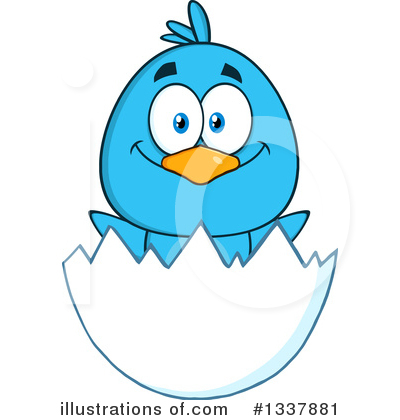 Royalty-Free (RF) Bluebird Clipart Illustration by Hit Toon - Stock Sample #1337881