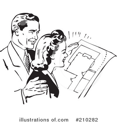 Royalty-Free (RF) Blueprints Clipart Illustration by BestVector - Stock Sample #210282
