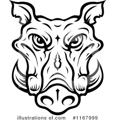 Royalty-Free (RF) Boar Clipart Illustration by Vector Tradition SM - Stock Sample #1167999