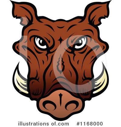 Warthog Clipart #1168000 by Vector Tradition SM