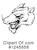 Boar Clipart #1245658 by AtStockIllustration