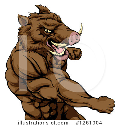 Royalty-Free (RF) Boar Clipart Illustration by AtStockIllustration - Stock Sample #1261904