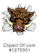 Boar Clipart #1270301 by AtStockIllustration