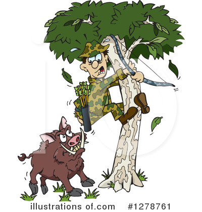 Royalty-Free (RF) Boar Clipart Illustration by Dennis Holmes Designs - Stock Sample #1278761