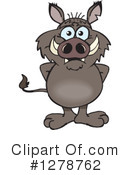 Boar Clipart #1278762 by Dennis Holmes Designs