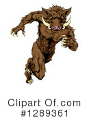 Boar Clipart #1289361 by AtStockIllustration