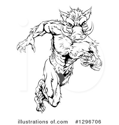 Royalty-Free (RF) Boar Clipart Illustration by AtStockIllustration - Stock Sample #1296706