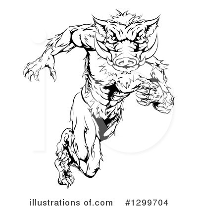 Royalty-Free (RF) Boar Clipart Illustration by AtStockIllustration - Stock Sample #1299704