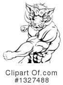 Boar Clipart #1327488 by AtStockIllustration