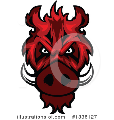 Royalty-Free (RF) Boar Clipart Illustration by Vector Tradition SM - Stock Sample #1336127