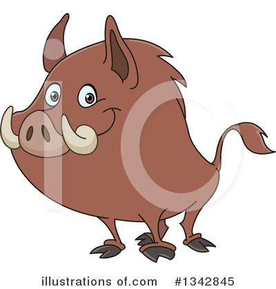 Royalty-Free (RF) Boar Clipart Illustration by yayayoyo - Stock Sample #1342845