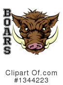 Boar Clipart #1344223 by AtStockIllustration