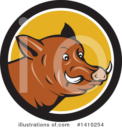 Royalty-Free (RF) Boar Clipart Illustration by patrimonio - Stock Sample #1410254