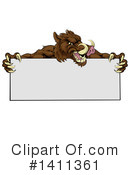 Boar Clipart #1411361 by AtStockIllustration