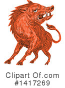 Boar Clipart #1417269 by patrimonio