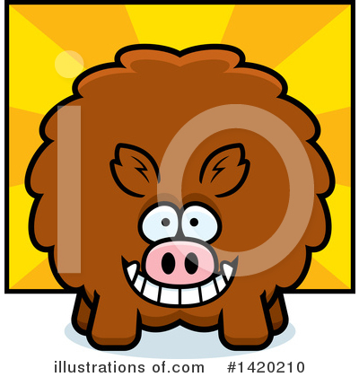 Royalty-Free (RF) Boar Clipart Illustration by Cory Thoman - Stock Sample #1420210