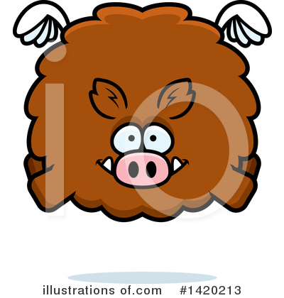 Boars Clipart #1420213 by Cory Thoman