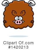 Boar Clipart #1420213 by Cory Thoman