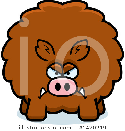 Royalty-Free (RF) Boar Clipart Illustration by Cory Thoman - Stock Sample #1420219