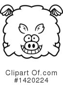 Boar Clipart #1420224 by Cory Thoman