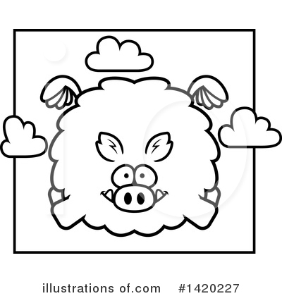 Royalty-Free (RF) Boar Clipart Illustration by Cory Thoman - Stock Sample #1420227