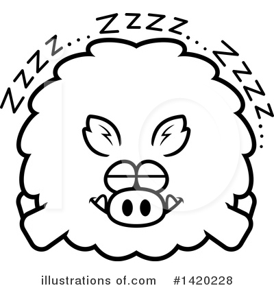 Royalty-Free (RF) Boar Clipart Illustration by Cory Thoman - Stock Sample #1420228