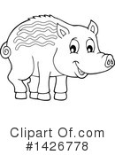 Boar Clipart #1426778 by visekart