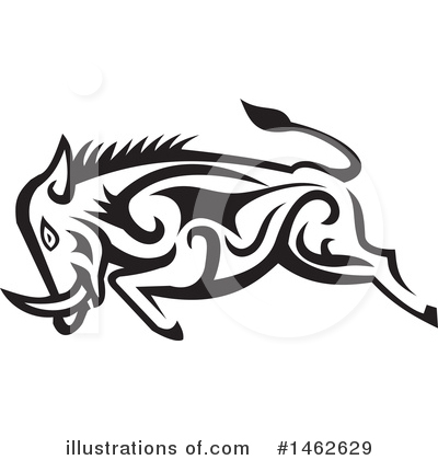 Royalty-Free (RF) Boar Clipart Illustration by patrimonio - Stock Sample #1462629