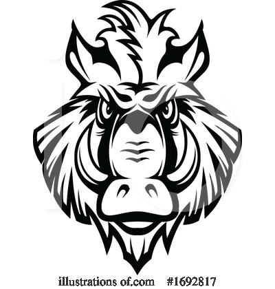Boar Clipart #1692817 by Vector Tradition SM