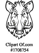 Boar Clipart #1708754 by Vector Tradition SM