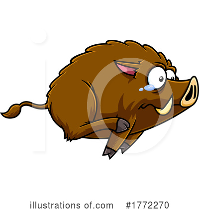 Royalty-Free (RF) Boar Clipart Illustration by Hit Toon - Stock Sample #1772270