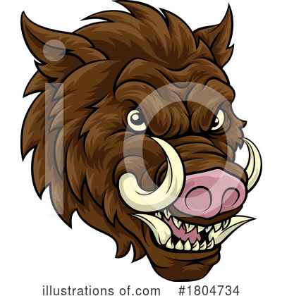 Royalty-Free (RF) Boar Clipart Illustration by AtStockIllustration - Stock Sample #1804734