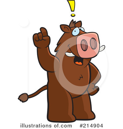 Royalty-Free (RF) Boar Clipart Illustration by Cory Thoman - Stock Sample #214904