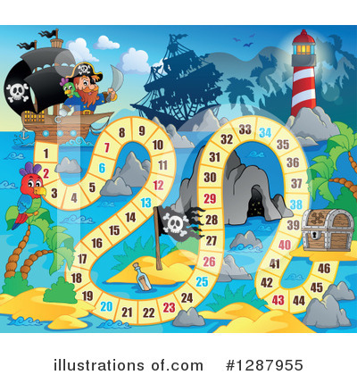 Royalty-Free (RF) Board Game Clipart Illustration by visekart - Stock Sample #1287955