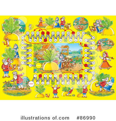 Royalty-Free (RF) Board Game Clipart Illustration by Alex Bannykh - Stock Sample #86990