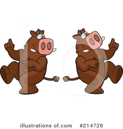 Royalty-Free (RF) Boars Clipart Illustration by Cory Thoman - Stock Sample #214726